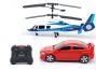 r/c 2 in 1 group, rc helicopter, rc car in 1 package